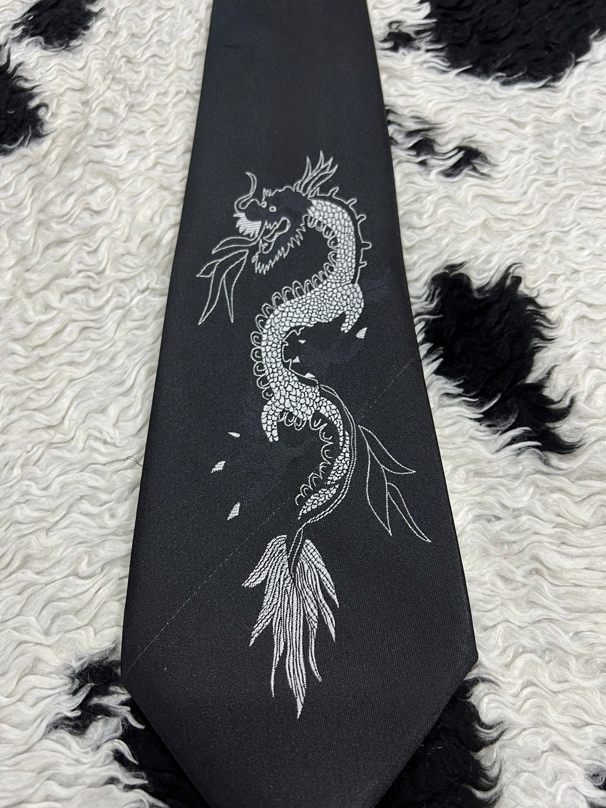 Dragon Embroidered Tie
