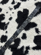 Black Metal Rings Belt