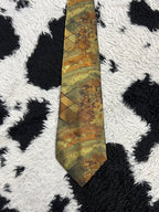 Pavone Fully Embroidered Gold Tie