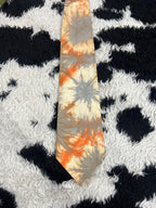 Orange Floral Tie
