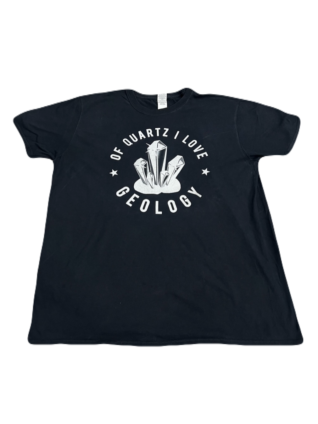 "I love Geology of Quartz" Crystals Tee (Large)