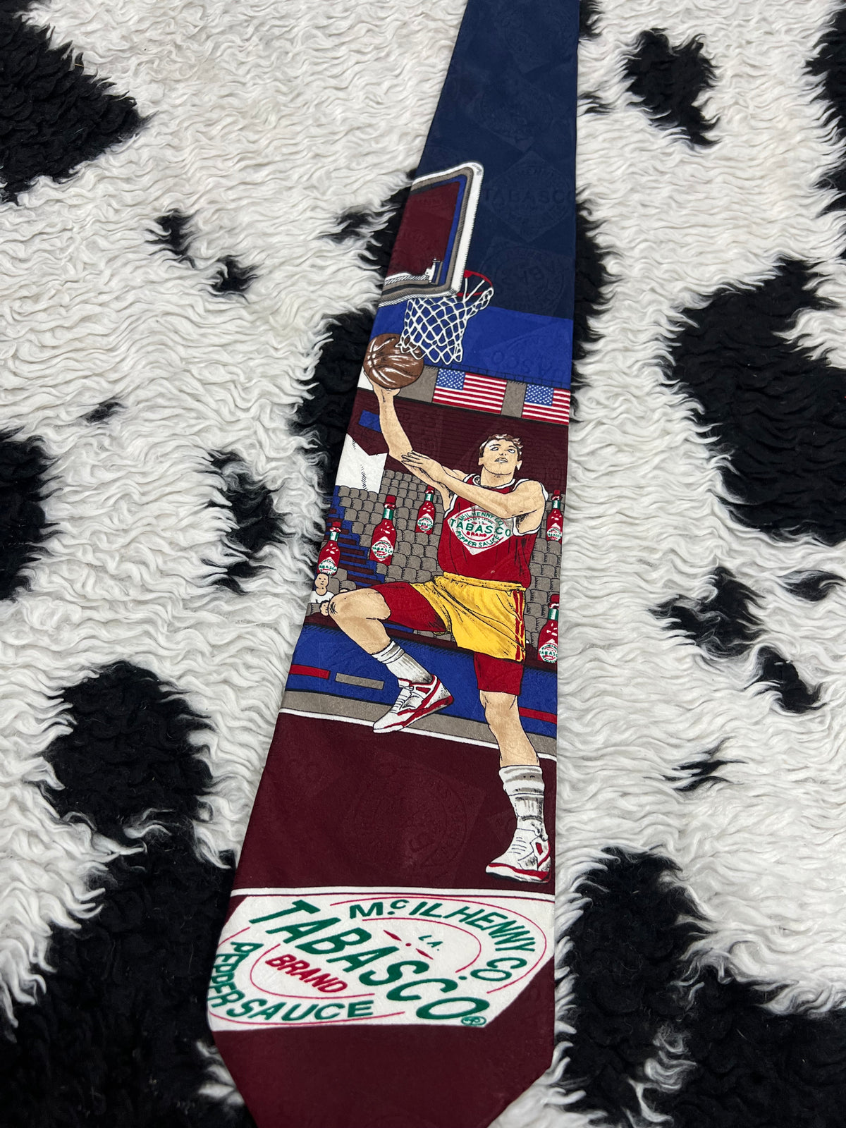 Tabasco Basketball Player Tie