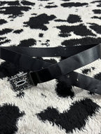 Bedazzled Buckle Black Belt