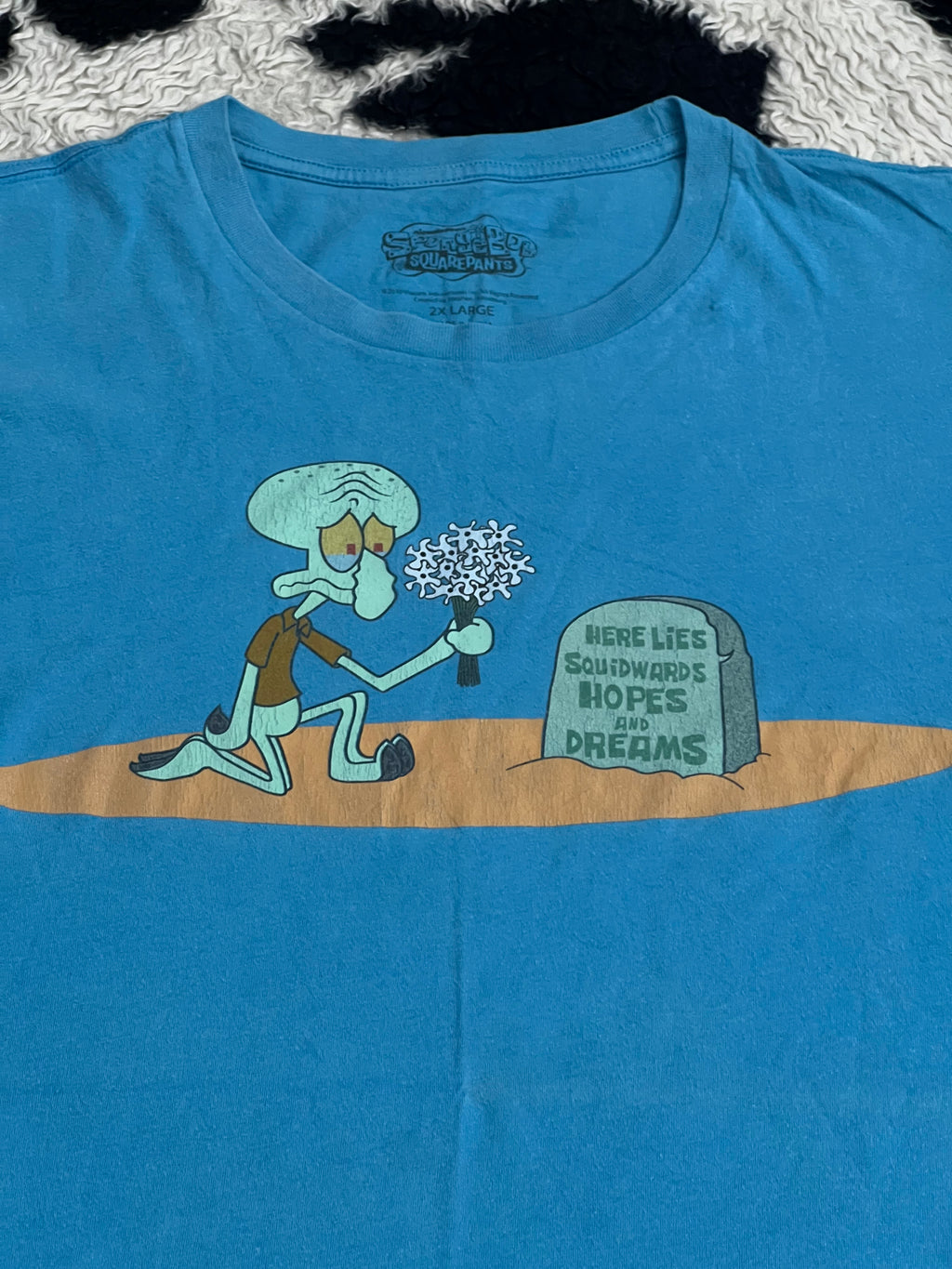 Spongebob "Here Lies Squidward's Hopes & Dreams" Tee (Medium)