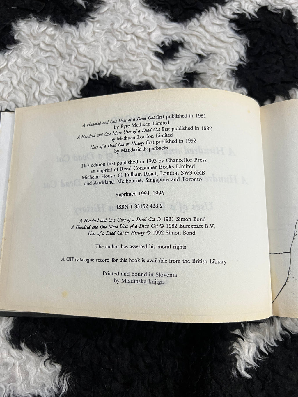 Vintage "Complete Used of a Dead Cat" Book