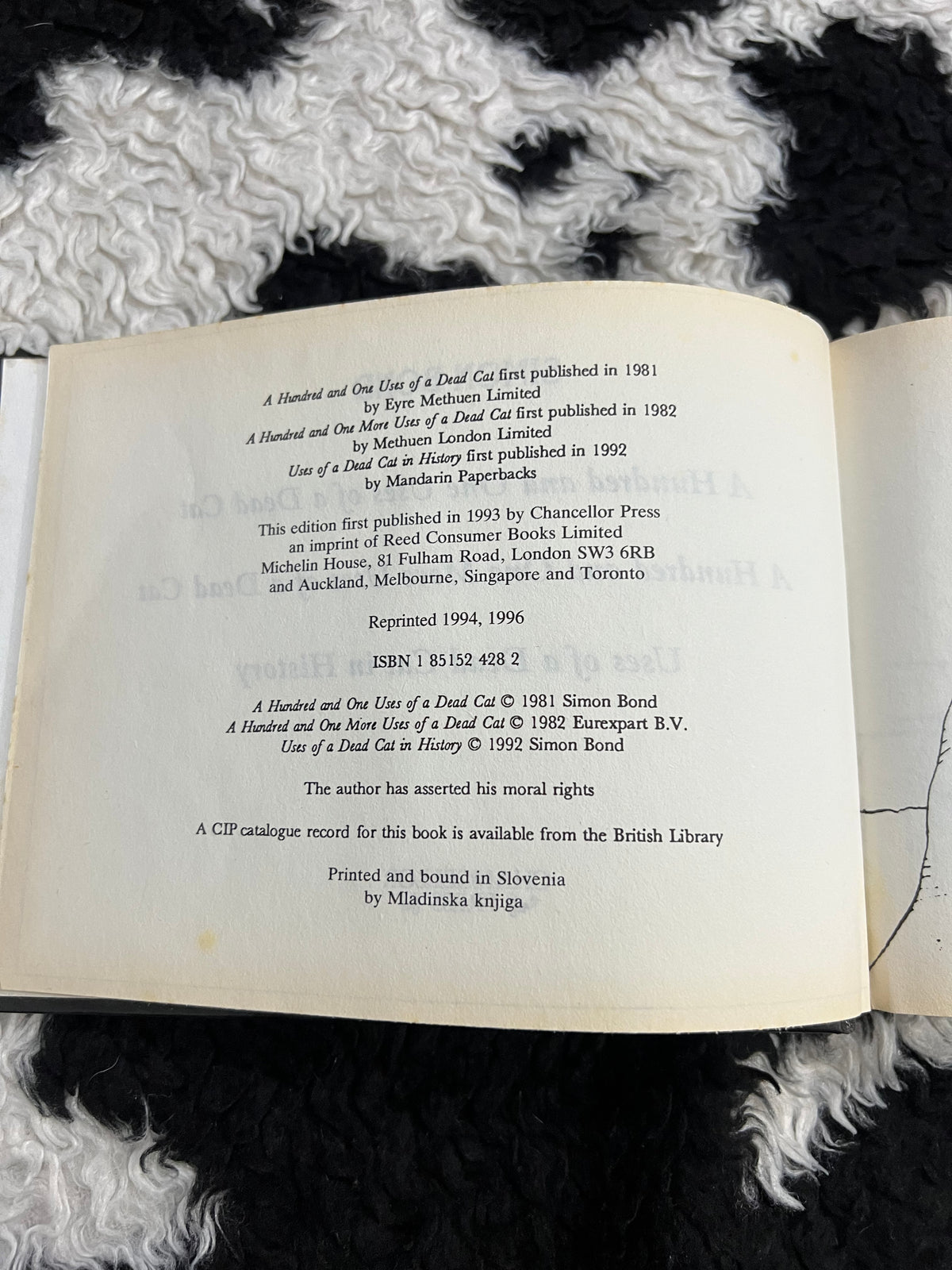Vintage "Complete Used of a Dead Cat" Book