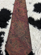 Fully Embroidered Vintage Pottery Tie