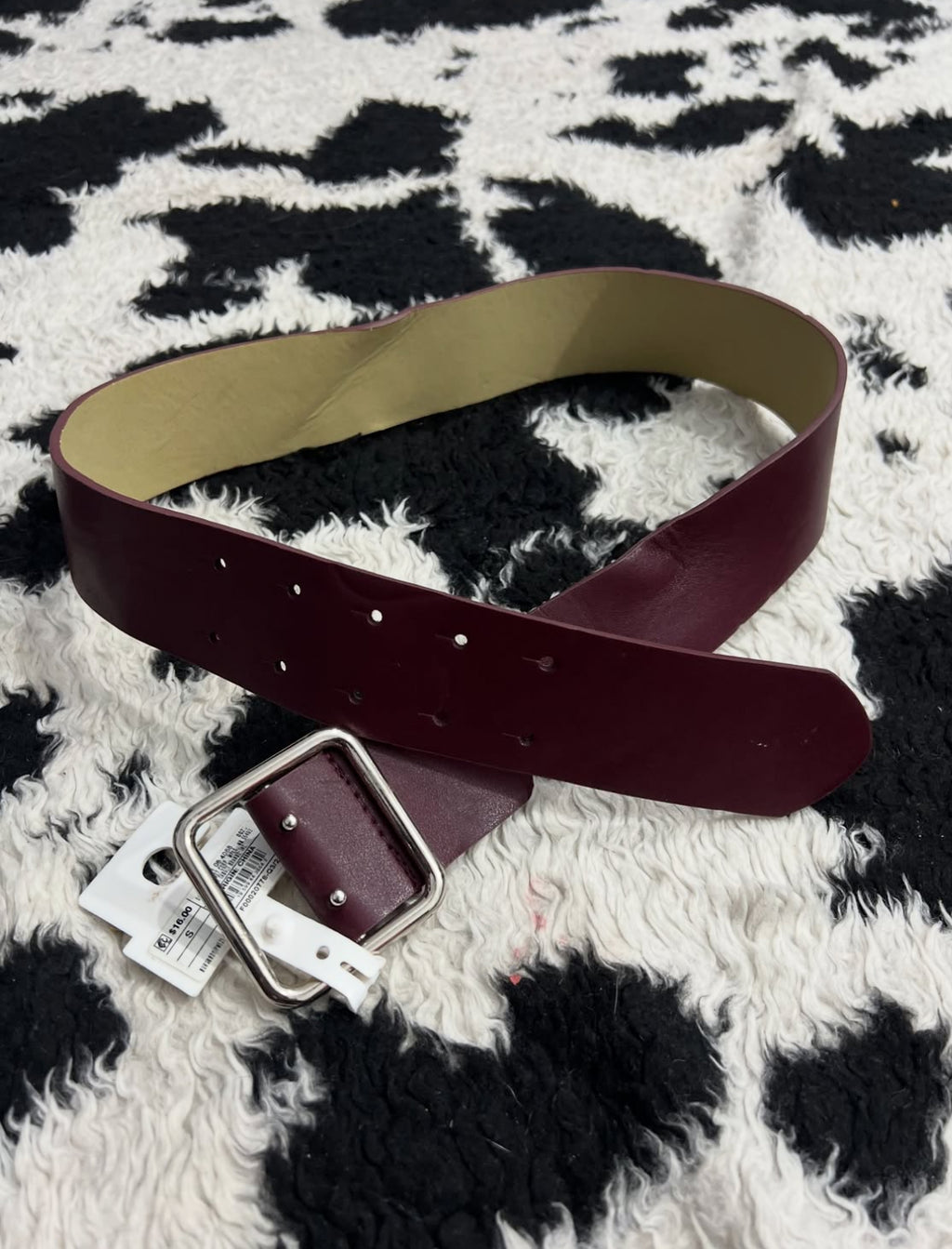Plum Wide Belt
