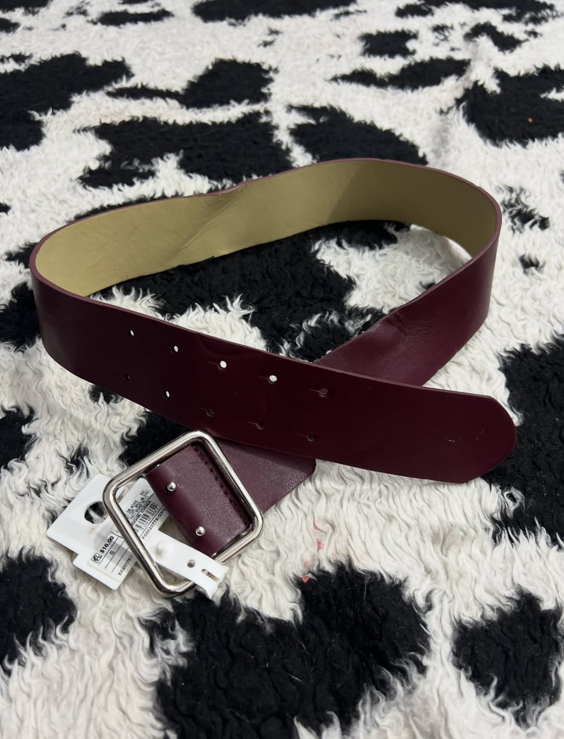 Plum Wide Belt