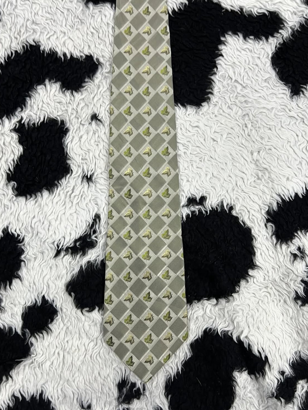 Roberto Green Leaves Tie