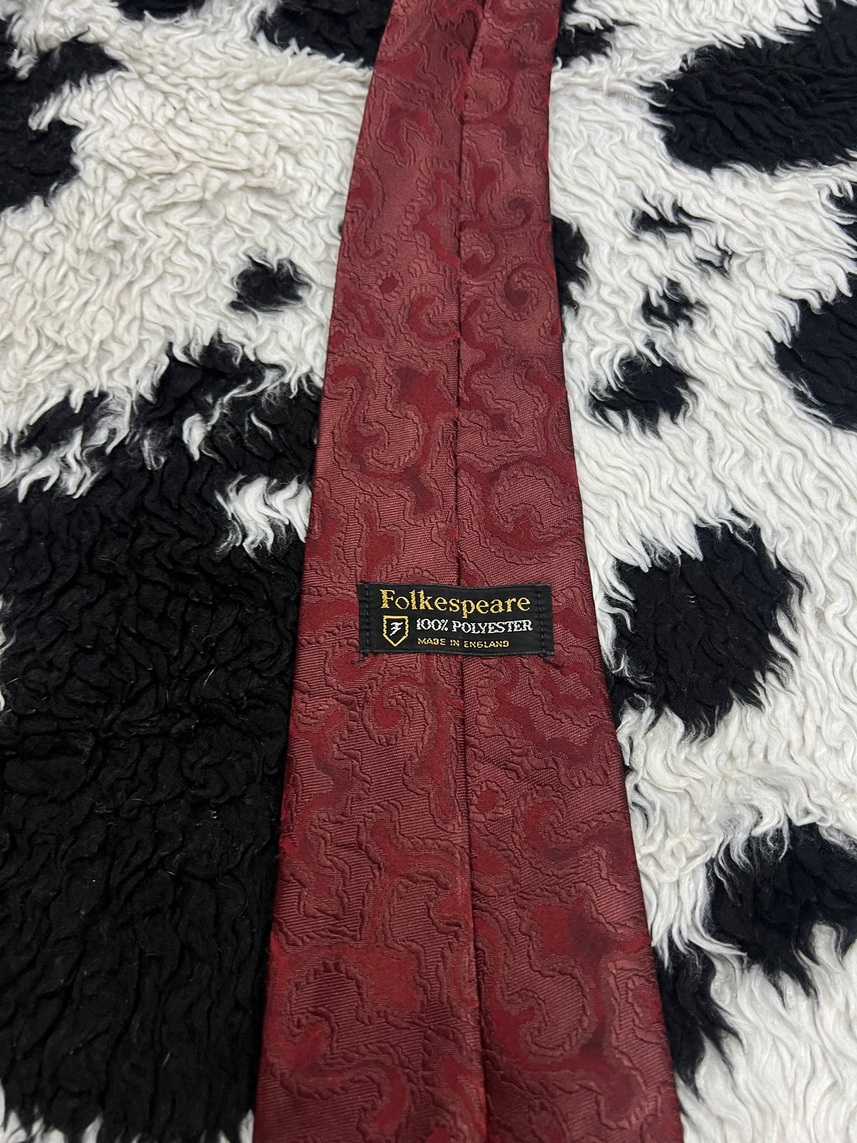 Folkspeare Red Embroidered Tie