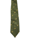 Trout Fish Embroidered Tie