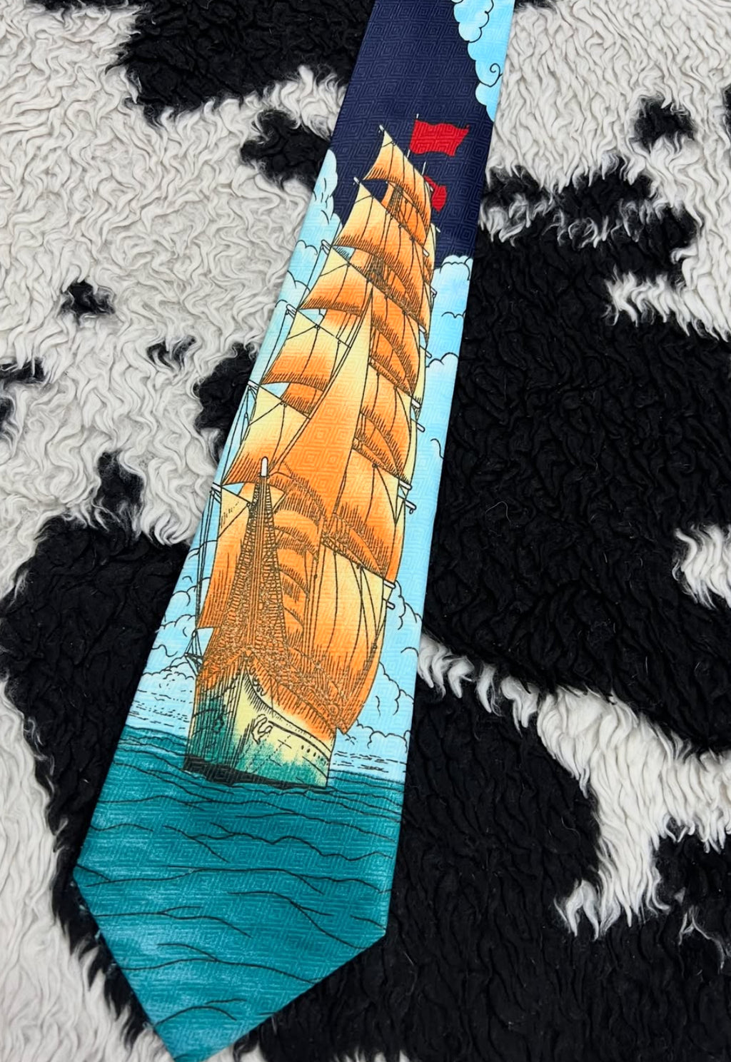 Sailing Ship Nautical Tie