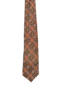 Valiant Orange Embroidered Narrow Tie