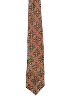 Valiant Orange Embroidered Narrow Tie