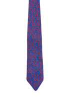 Blue & Red Paisley Narrow Tie