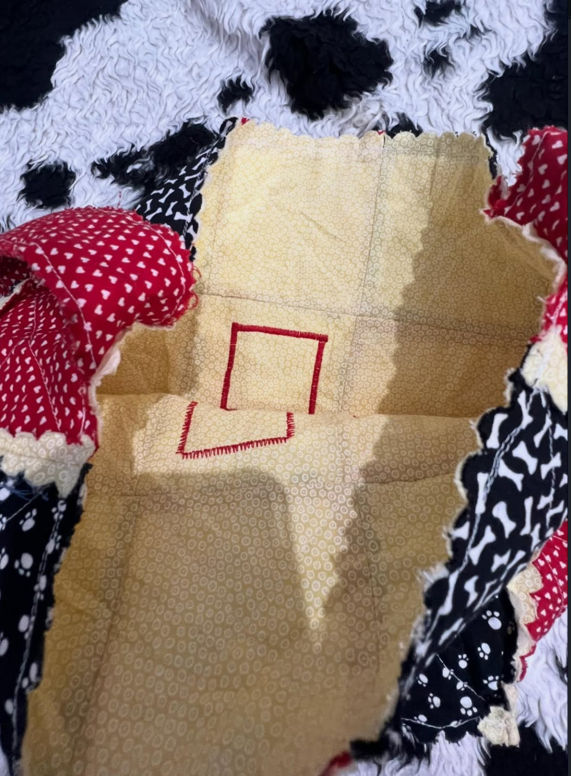 Patchwork Cottagecore Dog Bag