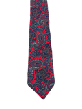 Balmoral Tie Rack Red & Blue Paisley Tie