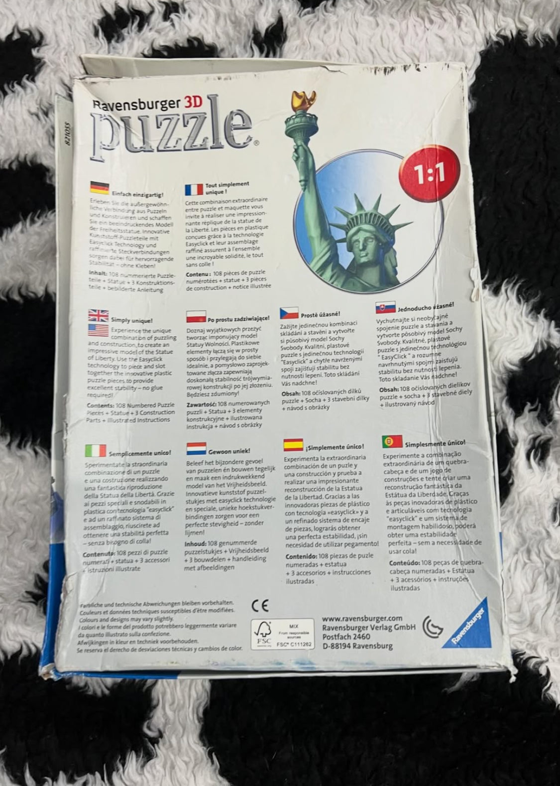 New York Statue of Liberty Puzzle Set