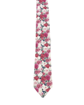 Narrow Pink Floral Tie