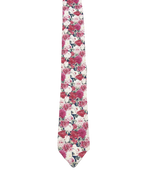 Narrow Pink Floral Tie