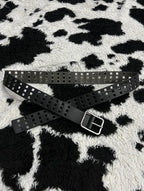 Black Triple Hole Belt