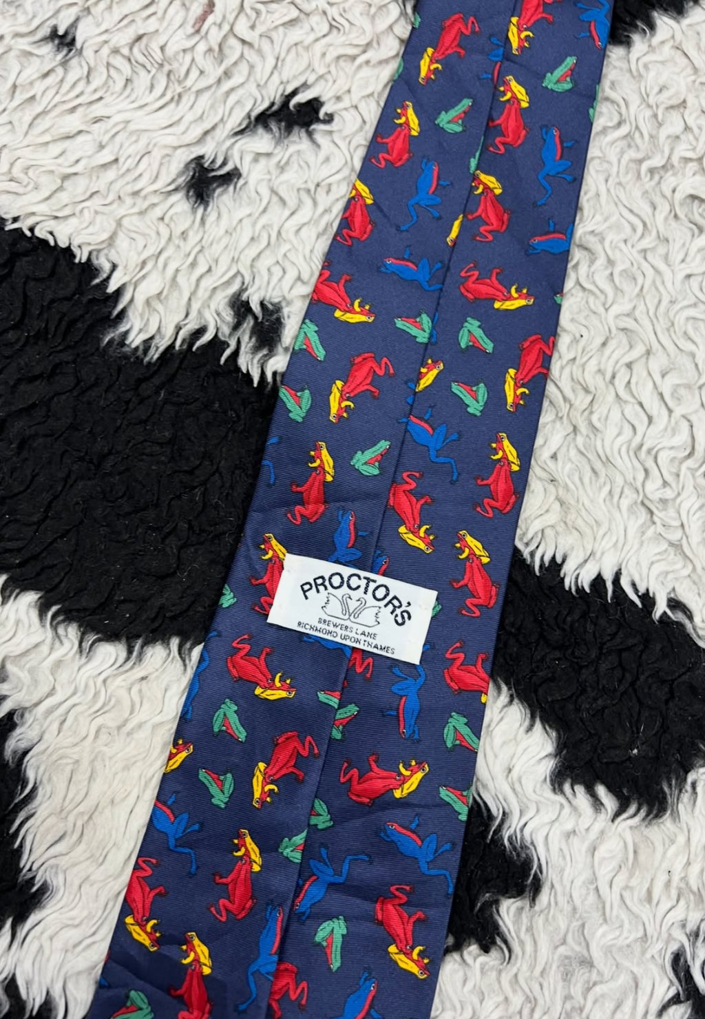 Colorful Frogs Tie
