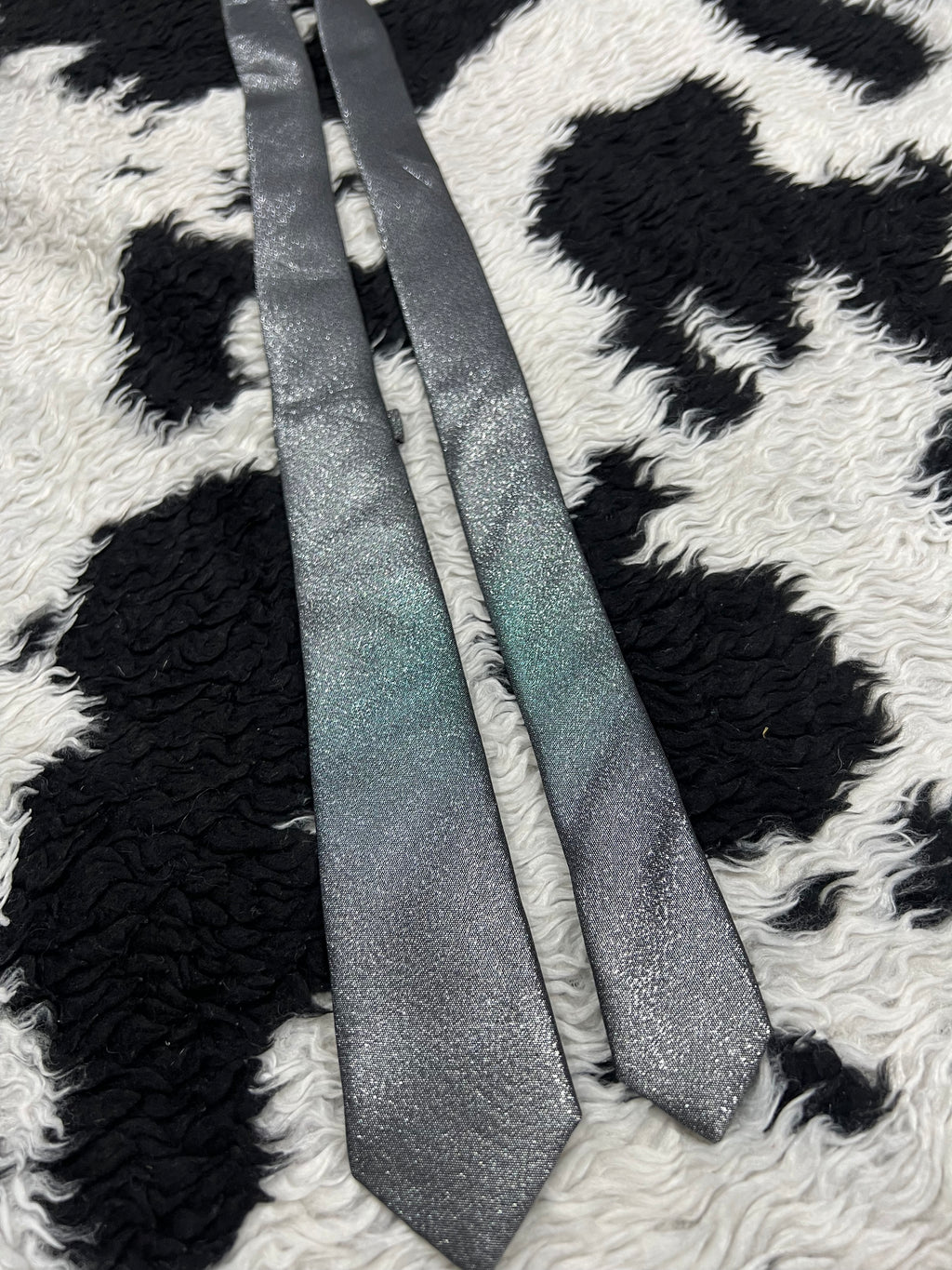 Cedar Woodstate Shining Silver Narrow Tie