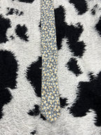 Penguin Grey Floral Narrow Tie