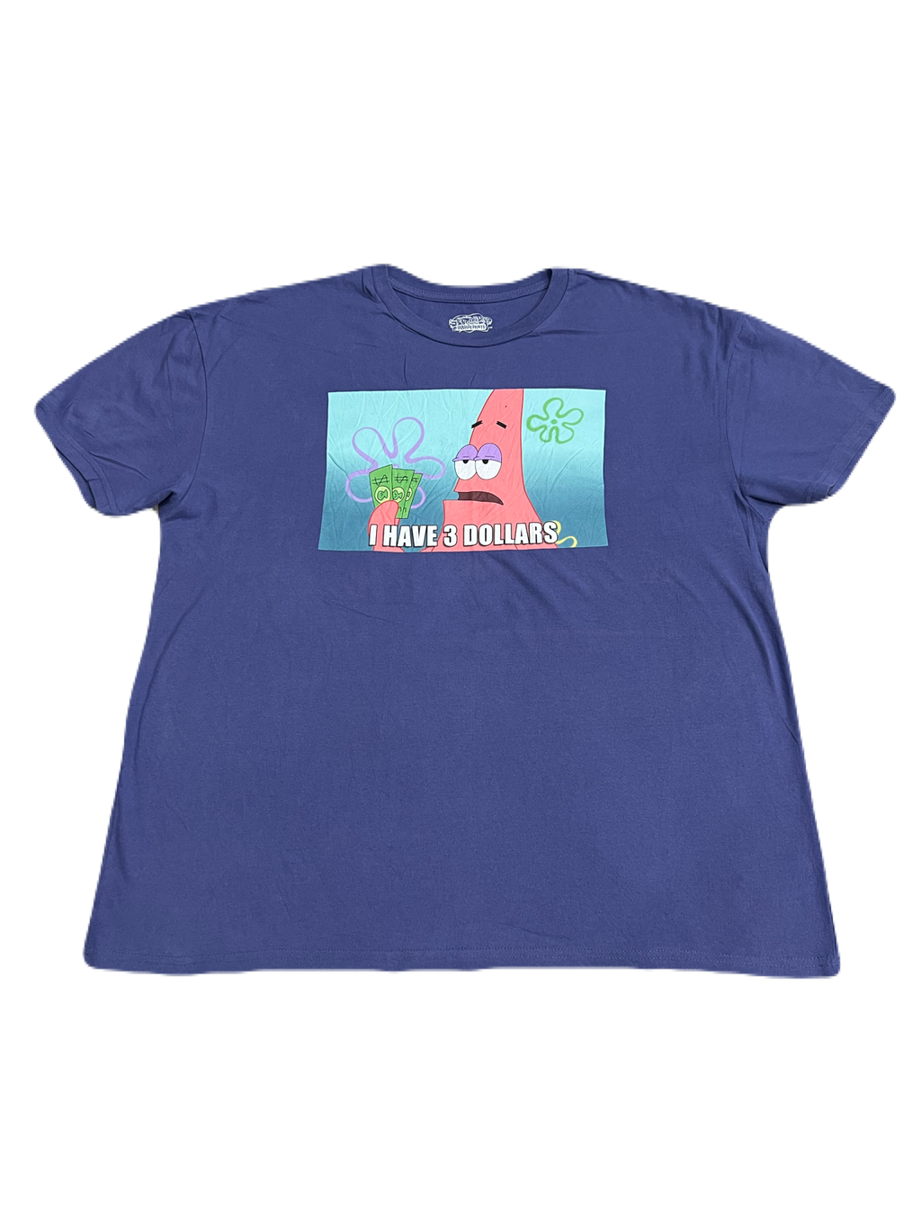 Spongebob Patrick "I Have 3 Dollars" Tee (Extra Large)