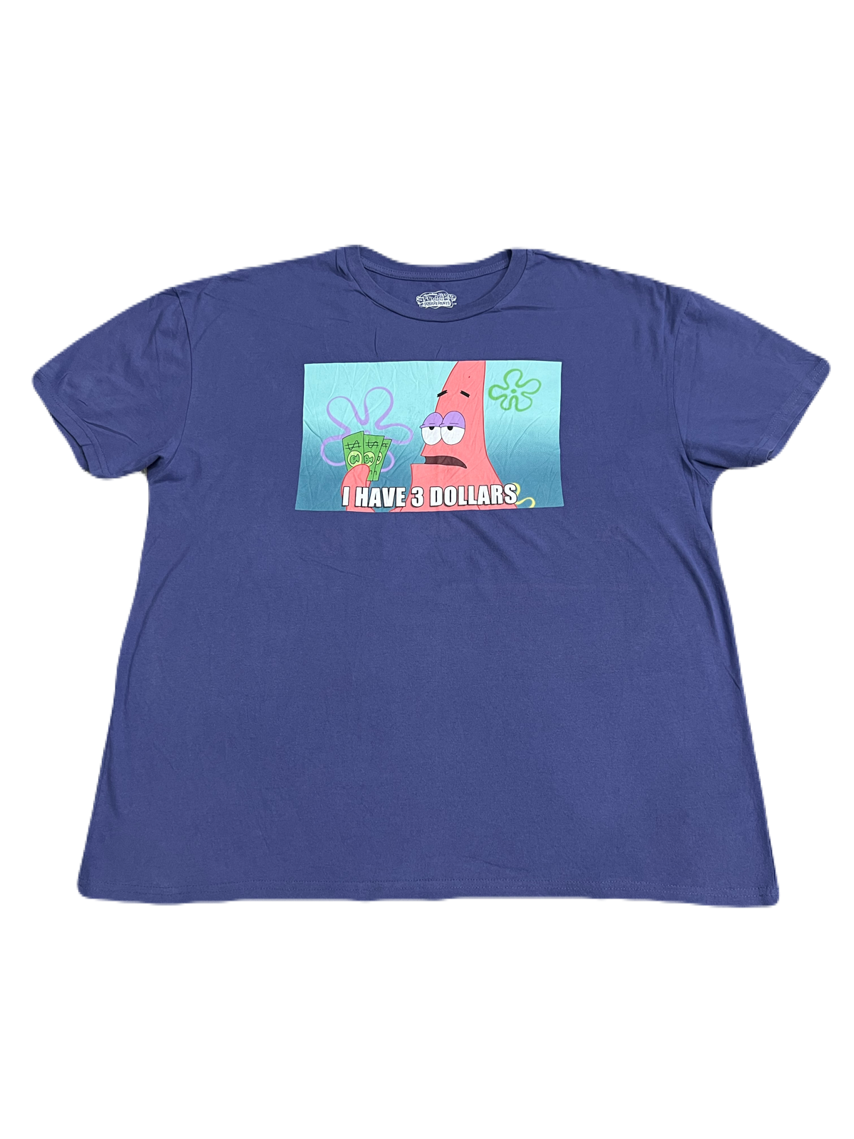 Spongebob Patrick "I Have 3 Dollars" Tee (Extra Large)