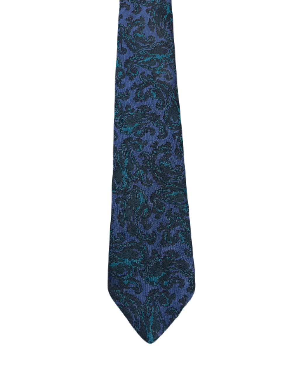 Pierre Pascal Narrow Embroidered Paisley Tie
