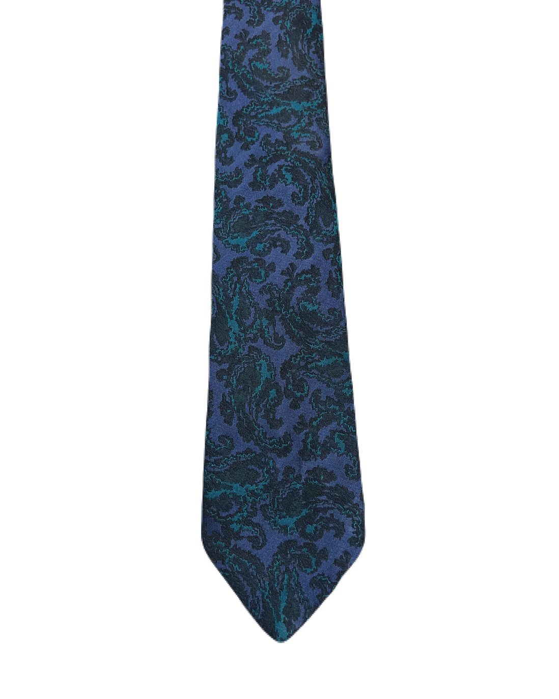 Pierre Pascal Narrow Embroidered Paisley Tie