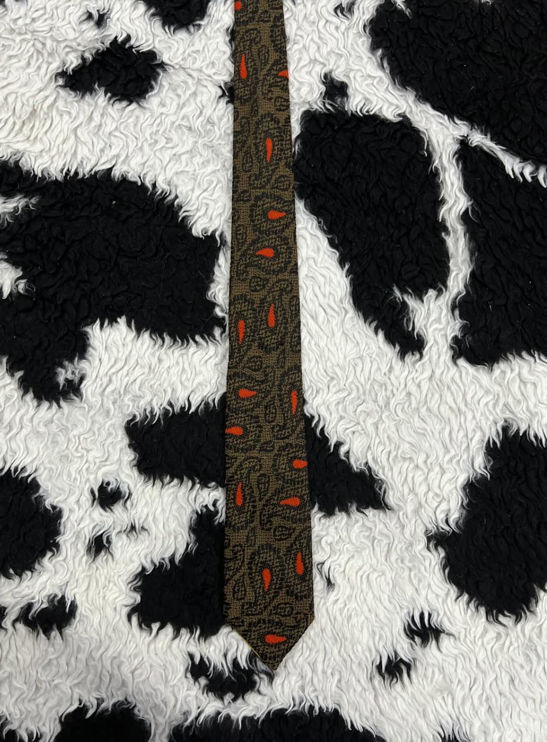 Woolen Narrow Paisley Tie