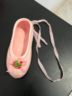 Ceramic Ballerina Ballet Shoe Hanging/Trinket