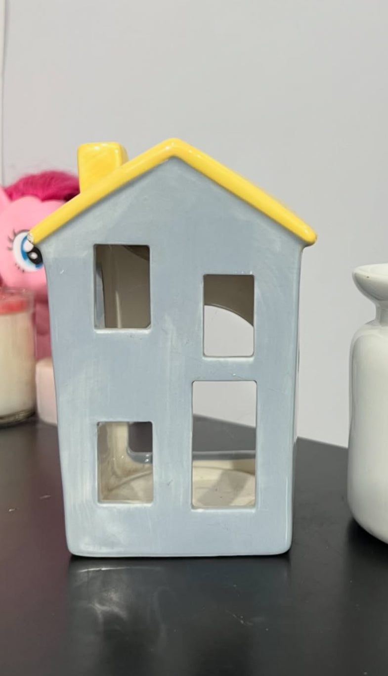 Ceramic House Candle Holder