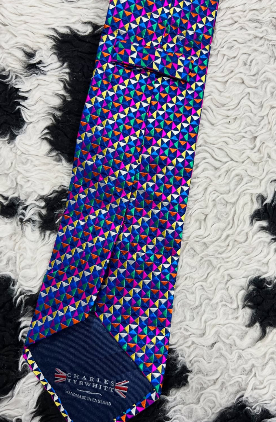 Fully Embroidered Vibrant Tie