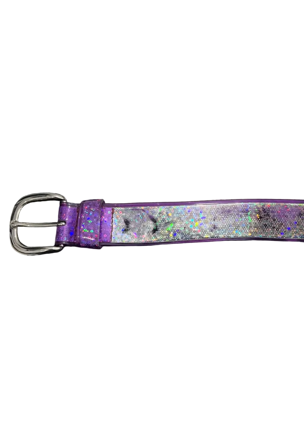 Purple & Silver Shiny Belt