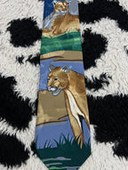Double-Textured Lioness Tie