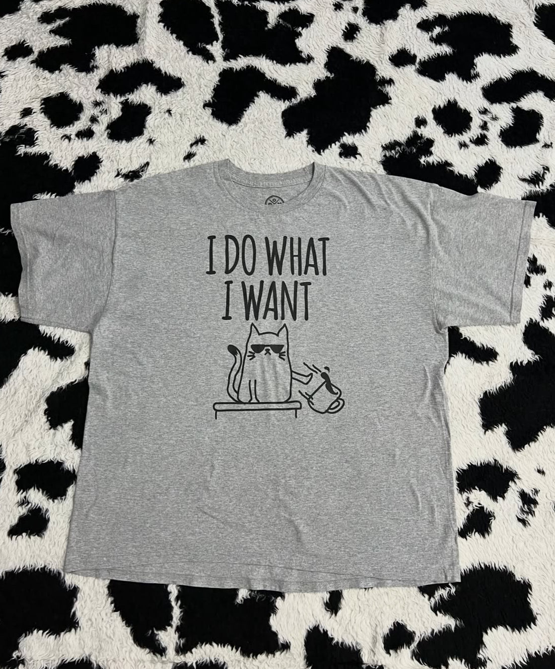 "I do what I want" Cat Tee (Extra Large)