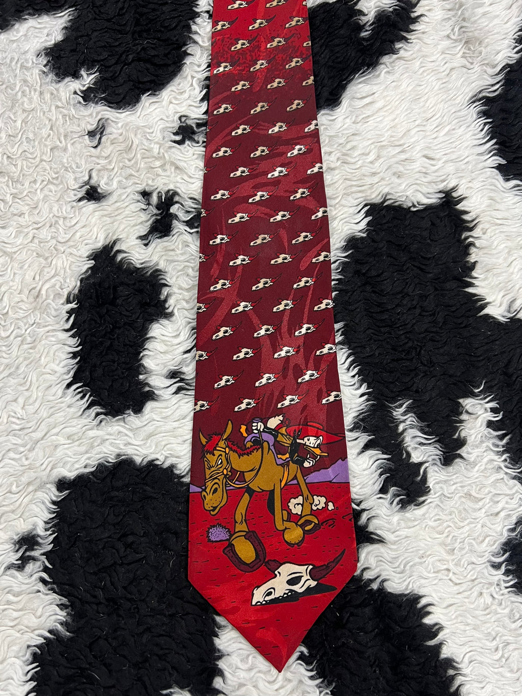Vintage Disney Donald Duck Cowboy Tiei