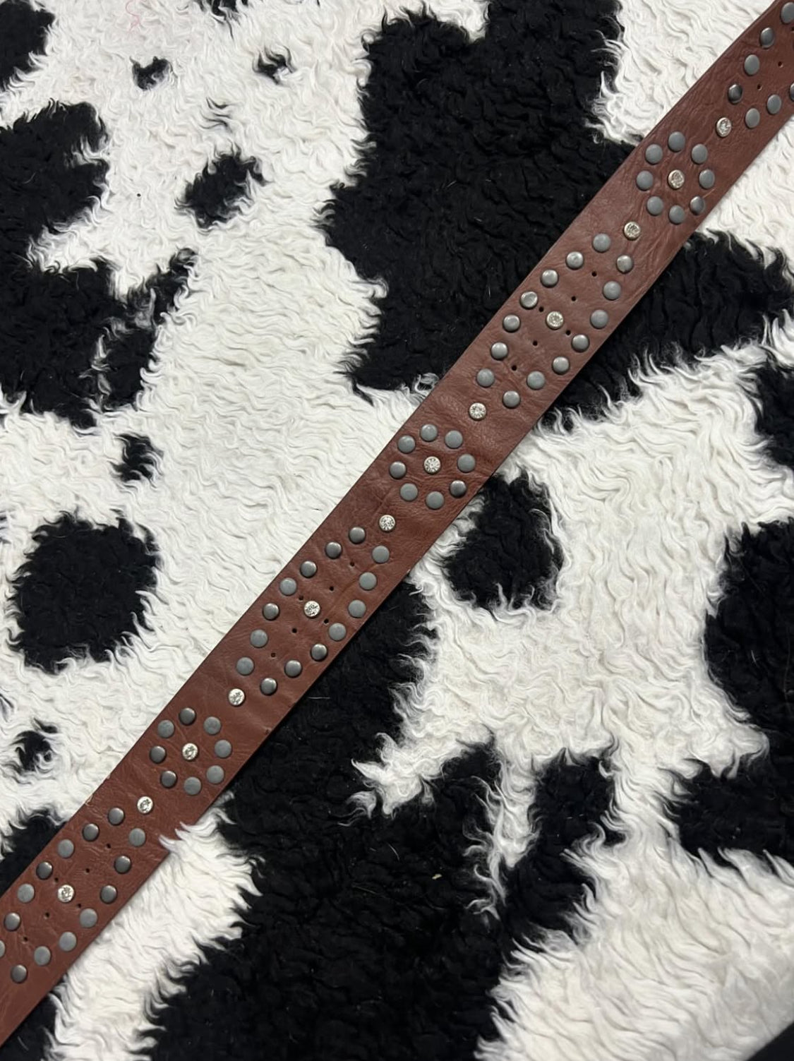 Studded Brown Belt