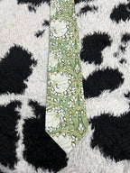 Green Floral Graphic Tie