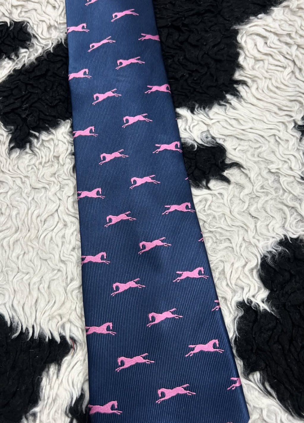 Pink Horses Tie