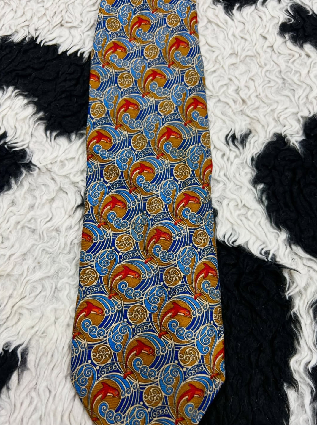 Dolphins & Waves Tie