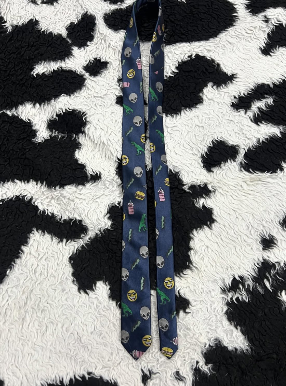 Alien, Fast Food & Dinosaurs Tie