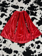 Strawberry Long Velvet Skirt