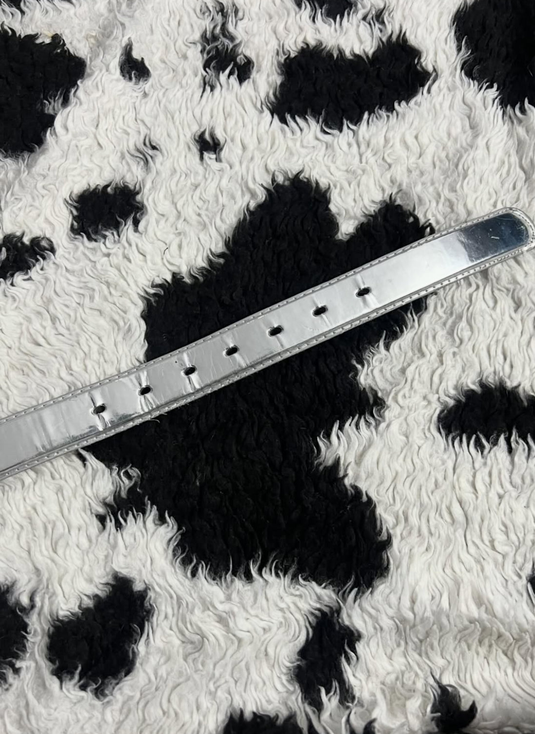 Silver Narrow Belt