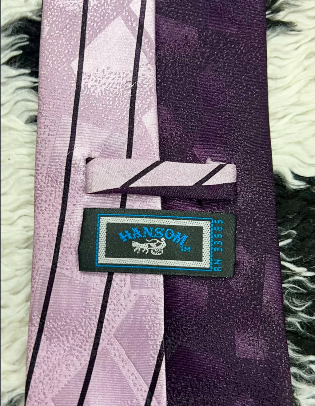 Hansom Purple Abstract Tie