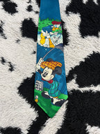 Vintage Mickey Mouse & Donald Duck Golf Tie